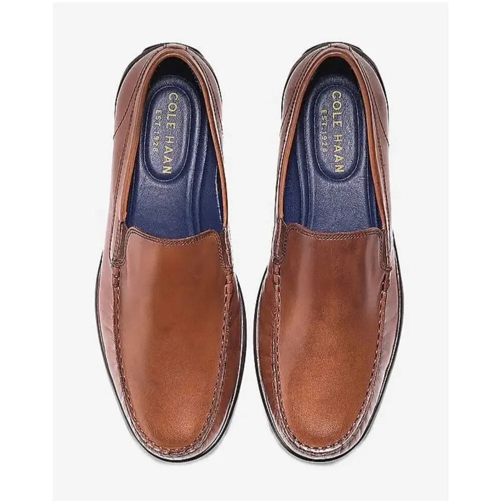 Cole Haan Men's Leather Lovell Two-Gore Loafer British Tan 10.5M